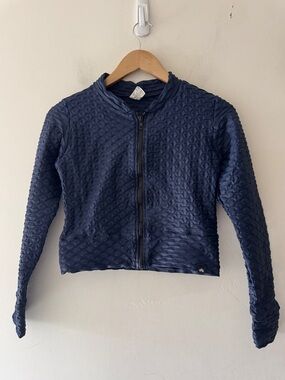 Booty By Brabants Chrome Track Zip Up Jacket Navy Blue